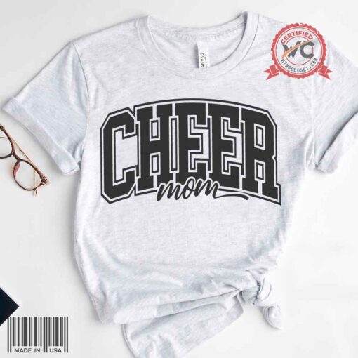 Cheer mom varsity font shirt, cheer mama shirt, cheer leader shirt, sport mom shirt