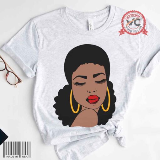 Elegant afro woman shirt