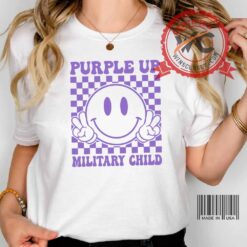 Purple up military child shirt, purple up shirt, military child awareness shirt