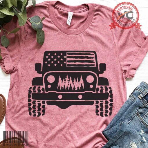US flag Jeep offroad shirt, Jeep flag shirt, Jeep wrangler shirt, jeep shirt, jeep lover shirt