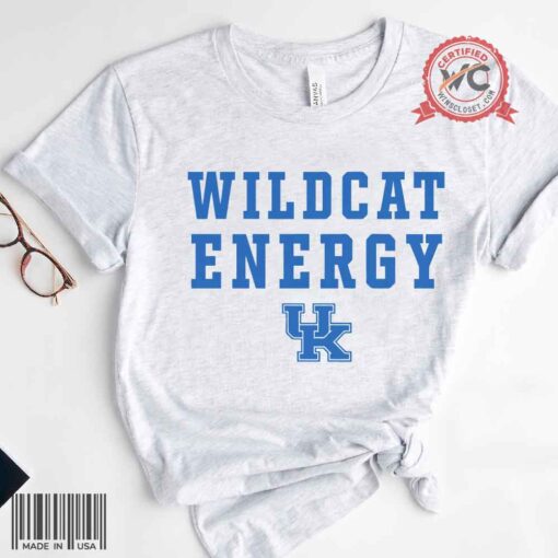 Wildcat Energy shirt, Kentucky wildcat shirt, Wildcats mascot, Team spirit shirt