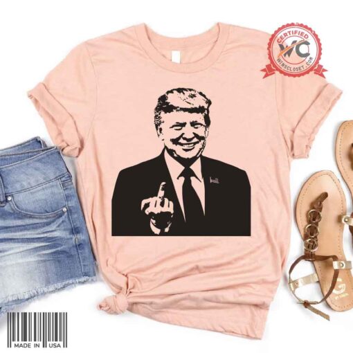 Trump middle finger shirt, Donald Trump Giving the Middle Finger shirt, Trump for president shirt