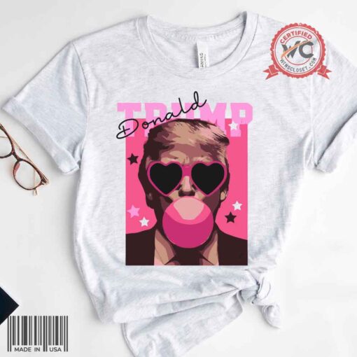 Trump Blowing Pink Bubble Gum shirt, funny Trump shirt