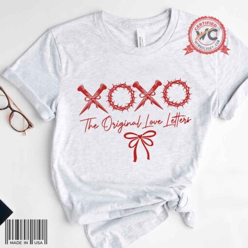 Xoxo the Original love letters shirt, Coquette Bow shirt, Coquette Valentine shirt, Valentine gift shirt